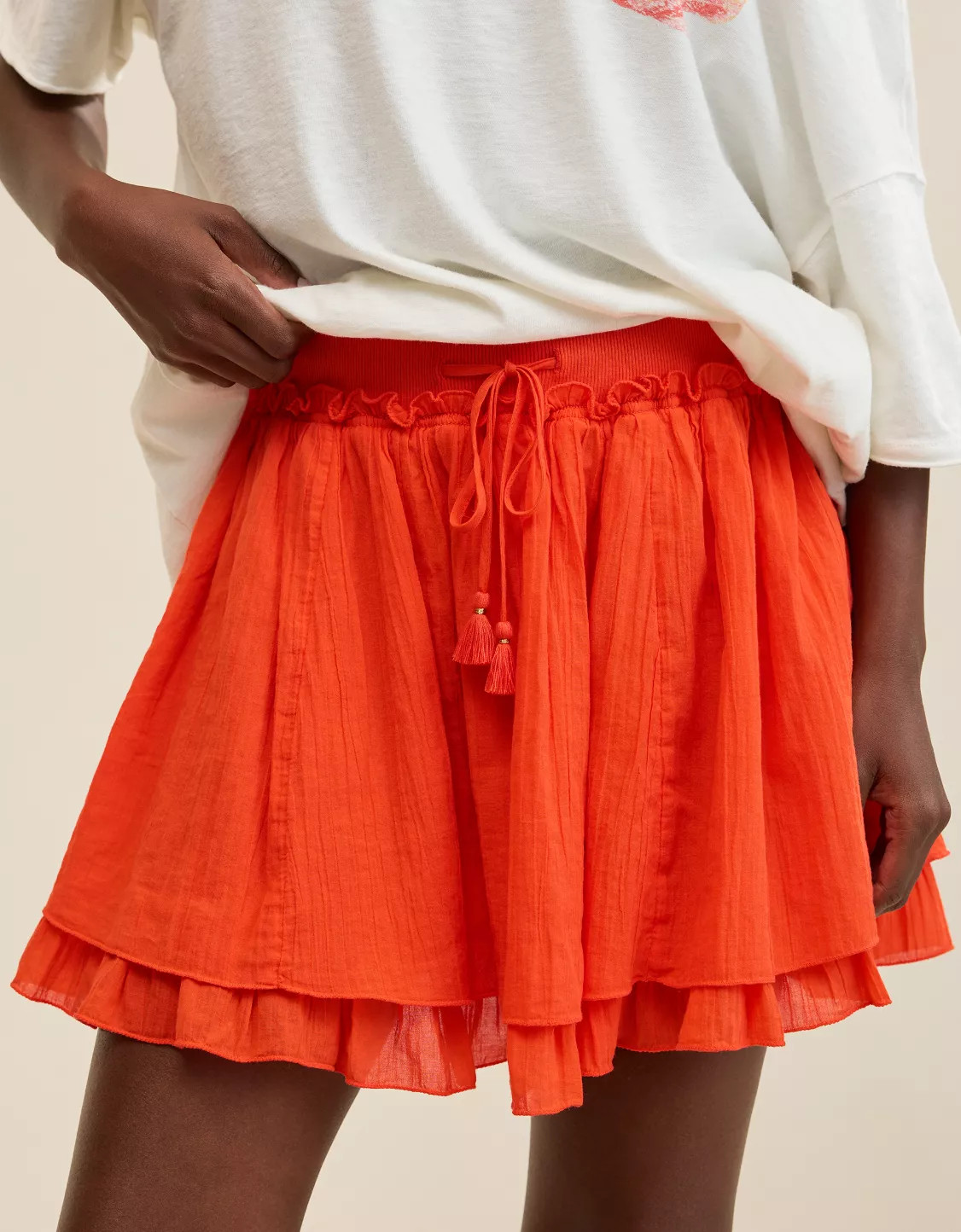 Aerie Gauze Mini Skirt | Aerie