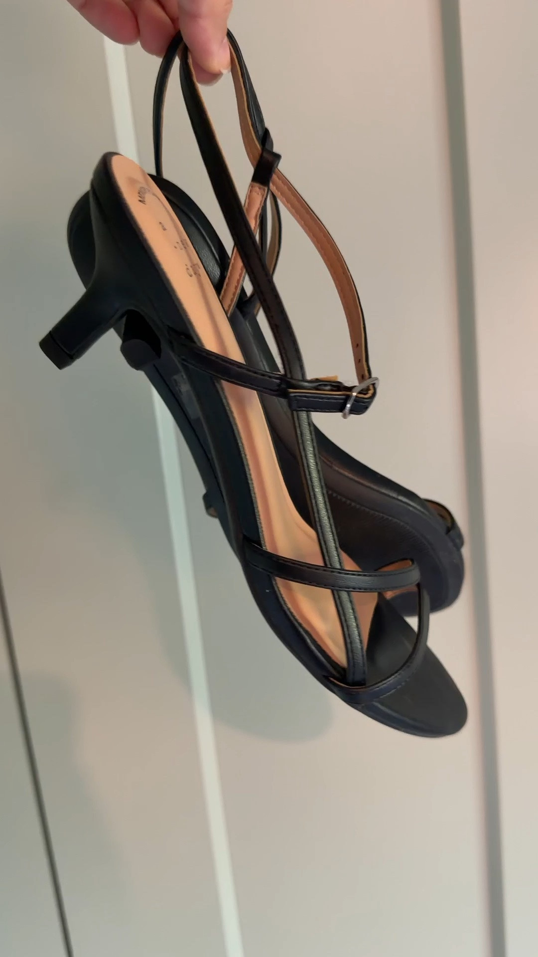 Strappy black sandals with a small heel and a great price point!

#LTKWorkwear #LTKWedding #LTKSeasonal