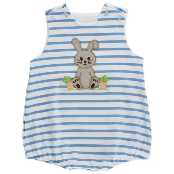 Bashful Bunny - Boys Knit Infant Bubble | The Bailey Boys