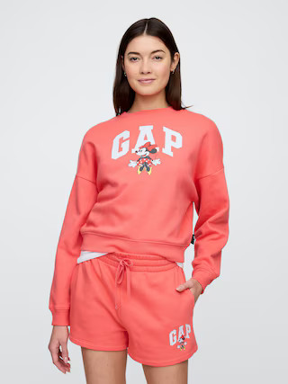 Gap × Disney Minnie Mouse Oversized Gap Logo Sweatshirt | Gap Factory