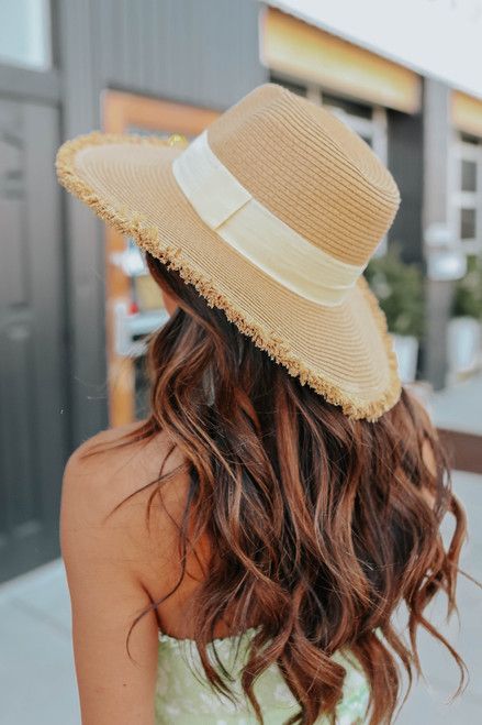 Beach Ready Belted Frayed Straw Hat | Magnolia Boutique