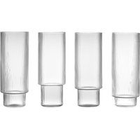 Ferm Living Ripple Long Drink Glass - Set of 4 | End Clothing (US & RoW)