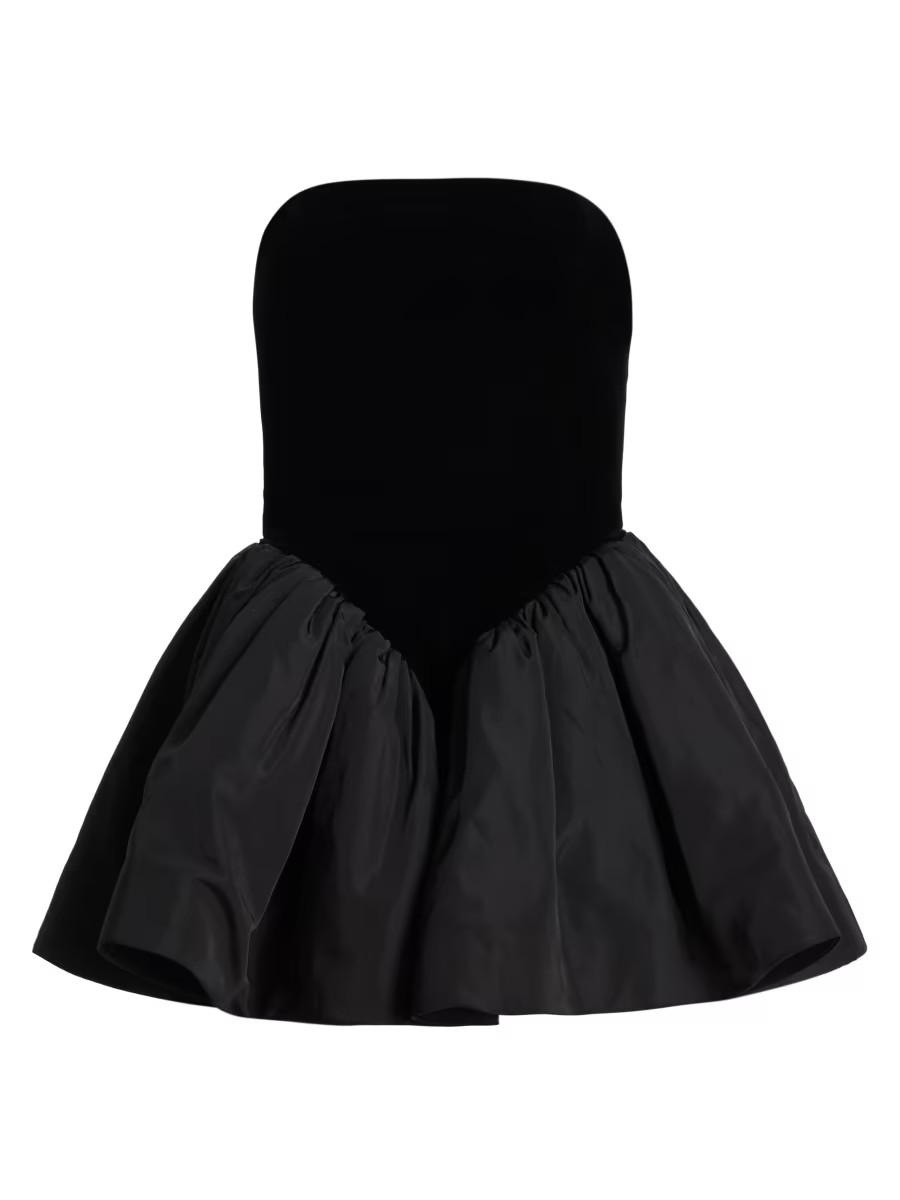 Ronny Kobo Atlas Basque Waist Minidress | Saks Fifth Avenue | Saks Fifth Avenue