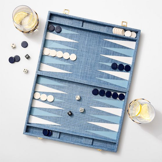 Raffia Backgammon Game Set | Mark and Graham