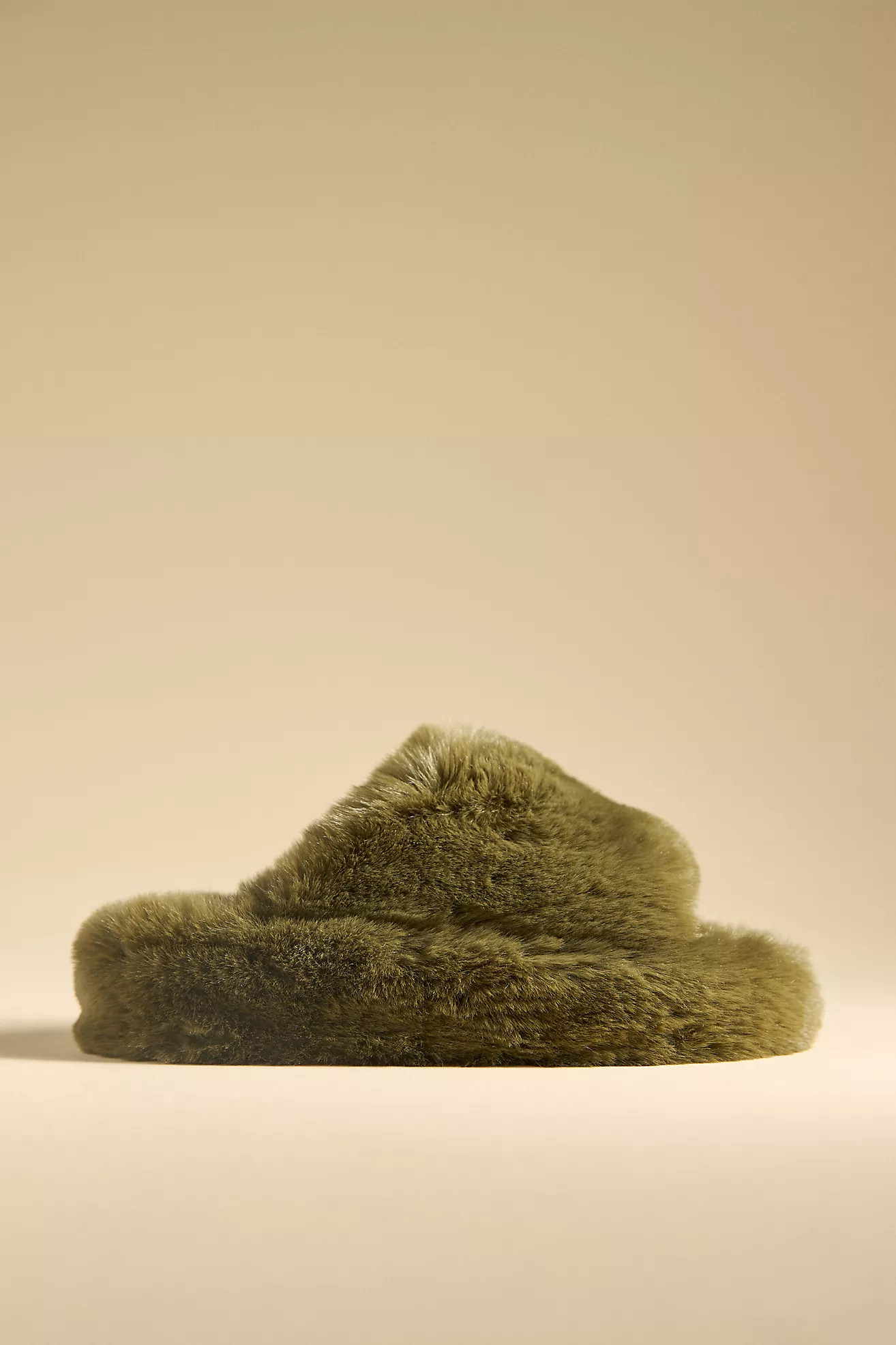 Maeve Fuzzy Platform Slippers | Anthropologie (US)