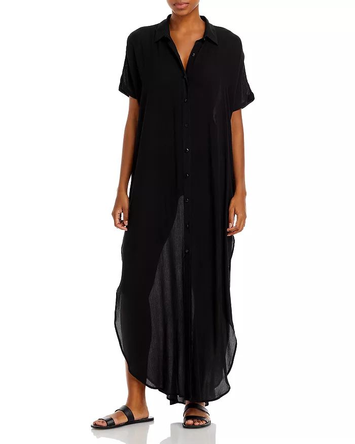 Button Front Maxi Swim Cover-Up | Bloomingdale's (US)