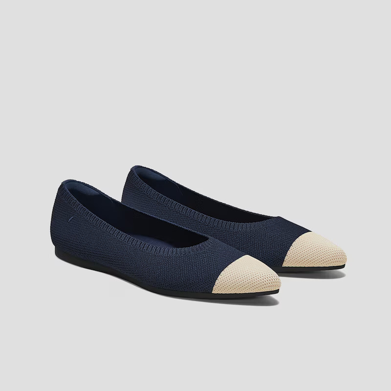 Pointed-Toe Ballet Flats (Aria 5°) | VIVAIA