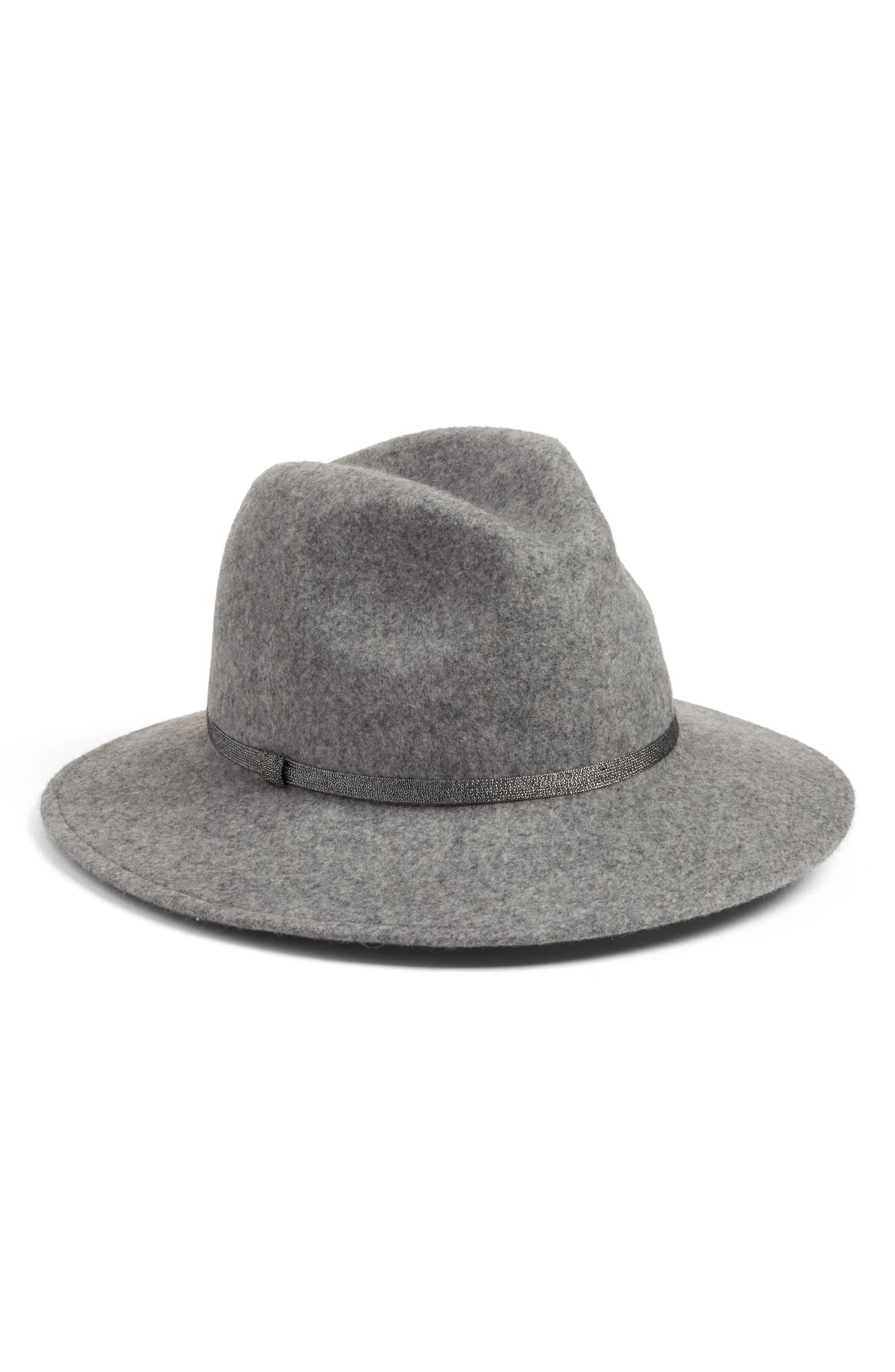 Treasure & Bond Metallic Band Wool Felt Panama Hat | Nordstrom