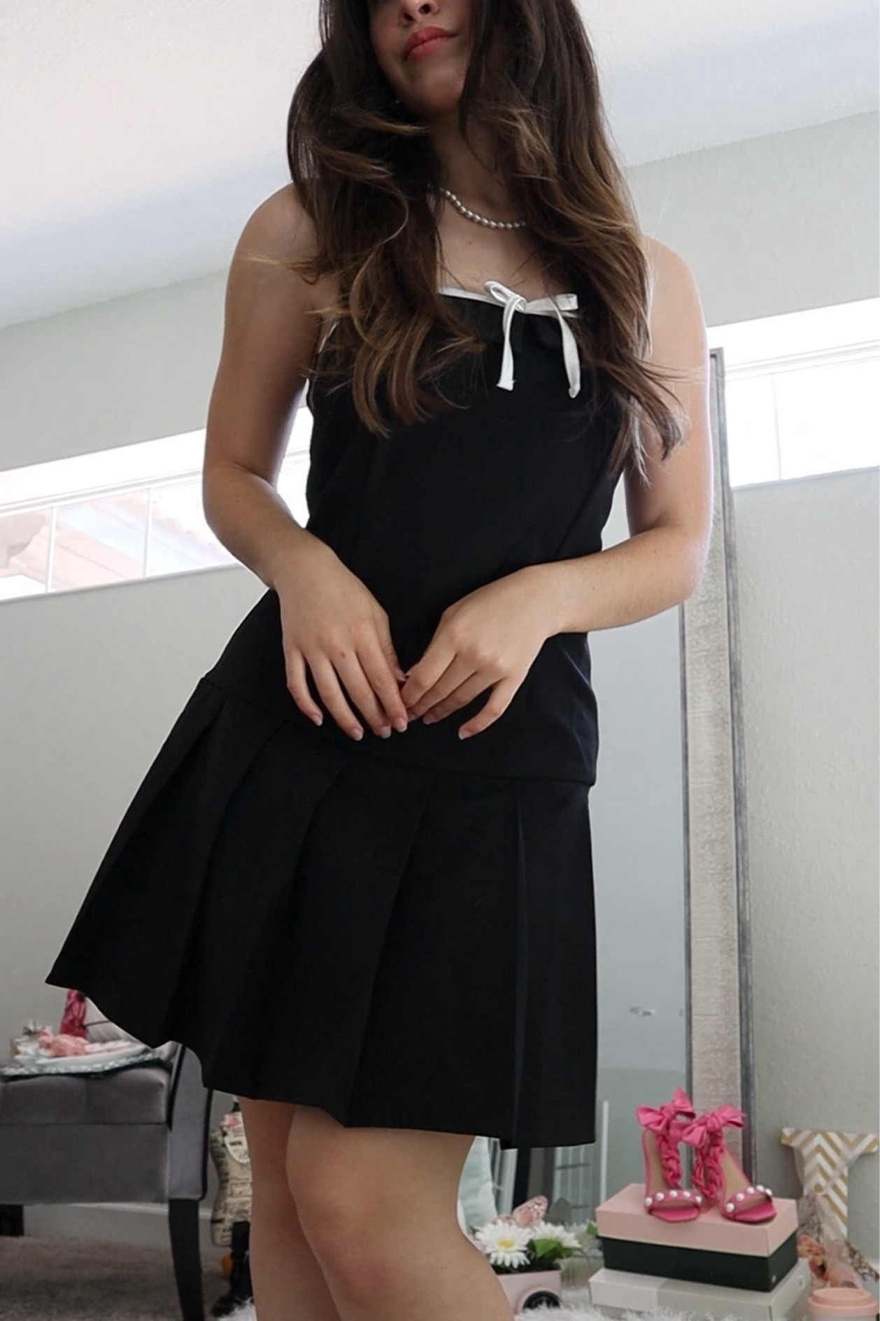 GRWM 🤍 in one of my new favorite dresses from Forever21! This strapless bow mini dress is the perfect combo of classic yet trendy styles. Currently $30 and selling out so quickly! 🩷Xoxo, Lauren 

#forever21 #f21 #f21xme #bowdress #minidresses #minidress #pleatedskirt #pleateddress #classicstyles #classicstyle #classicfashion #trendyfashion #trendyootd #grwmreel #grwmoutfit #grwmvideo #grwmreels #getreadywithme pearl necklace, bow heels, black dresses, little black dresses, black dress, preppy chic, preppy style, preppy look preppy fashion, Forever21 fashion, Forever21 dress, F21, little black dress, white bow, pleated mini dress, rhinestone bow heels, pearl necklace, classic and trendy outfit ideas, pinterest outfit idea, get ready with me video

Follow my shop @lovelyfancymeblog on the @shop.LTK app to shop this post and get my exclusive app-only content!

#liketkit #LTKParties #LTKFindsUnder50 #LTKVideo #LTKSaleAlert
@shop.ltk