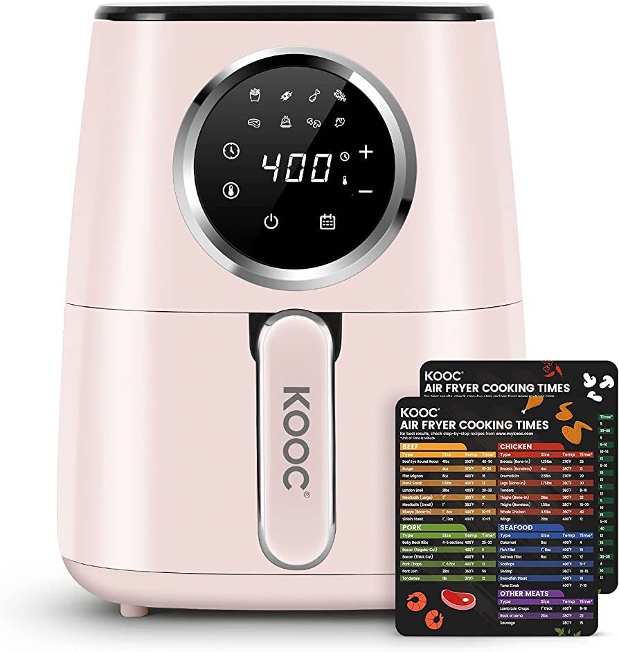 [NEW] KOOC Large Air Fryer, 4.5-Quart Electric Hot Oven Cooker, Free Cheat Sheet for Quick Refere... | Amazon (US)