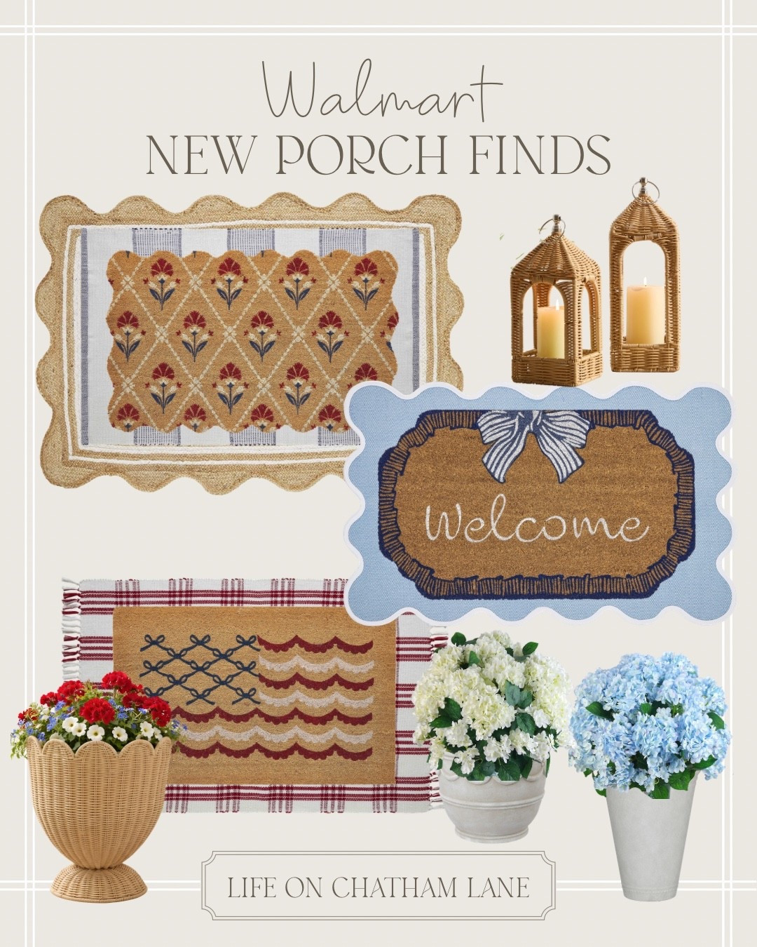 New Walmart front porch finds!  Love these layering accent rugs and coordinating mats!  Perfect for a seasonal porch refresh! 

#LTKHome #LTKSeasonal
