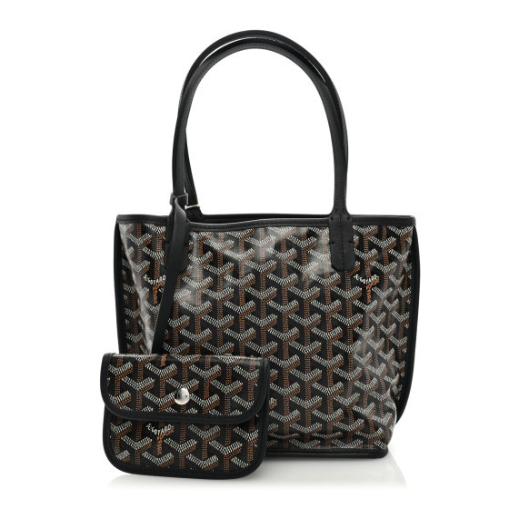 Goyard Goyardine Reversible Mini Anjou Black | FASHIONPHILE (US)