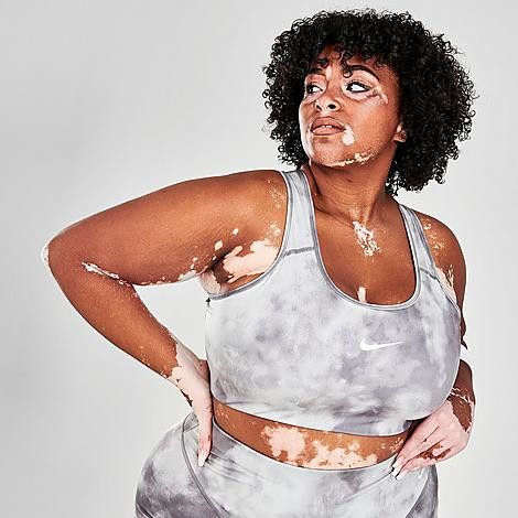 Women's Nike Dri-FIT Swoosh Icon Clash Tie-Dye Medium-Support Sports Bra (Plus Size) | JD Sports (US)