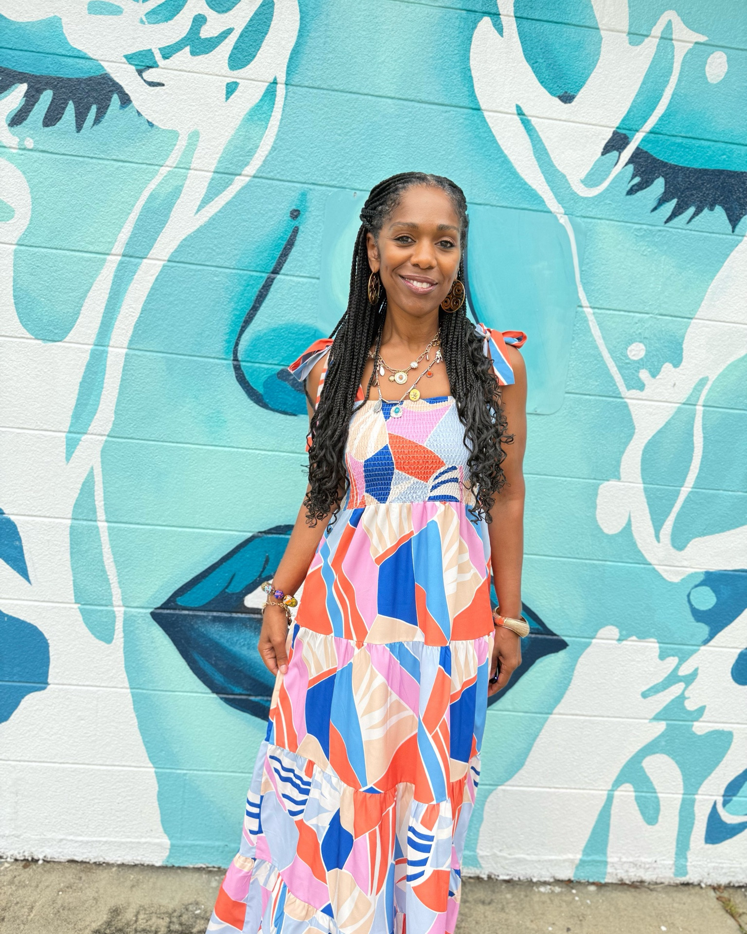 Pulled over for the mural… and I’m so glad I did. 💙

At 60, I’ve learned that some of the best moments aren’t planned. A colorful wall, a beautiful dress, and a little time to enjoy the journey—that’s what makes the memory.

✨ Wearing a size Medium.

Shop this look in my LTK! 💕

#LTKStyle #LTKFashion #LTKOver50

#LTKSeasonal