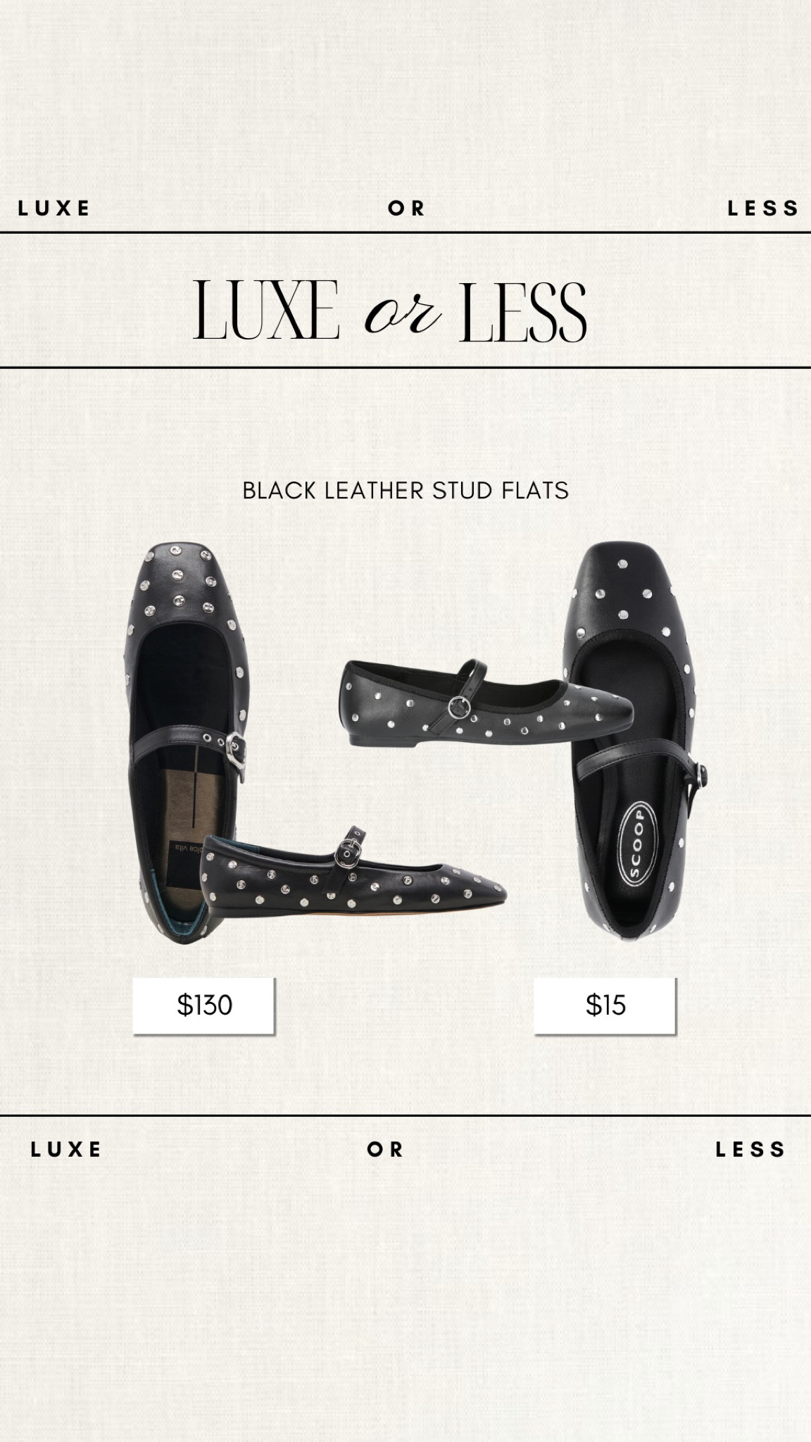 Luxe or Less - Black Leather Stud Flats!

Gorgeous on either budget and studs are all the rage for 2025!

shoes, looks or less, budget friendly, walmart fashion, walmart finds, walmart, shoes, fashion trends 2025

#LTKStyleTip #LTKFindsUnder50 #LTKSeasonal