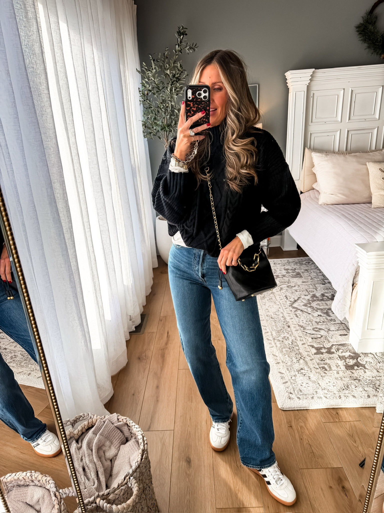 You can't go wrong with a black sweater! Cozy, classy, everyday staple. The cutest winter style. Cute affordable fashion black sweater Amazon finds jeans black purse mom must haves cute women's clothing winter outfits cozy classy themominstyle 

#LTKmomlife #LTKdayinmylife #LTKootd