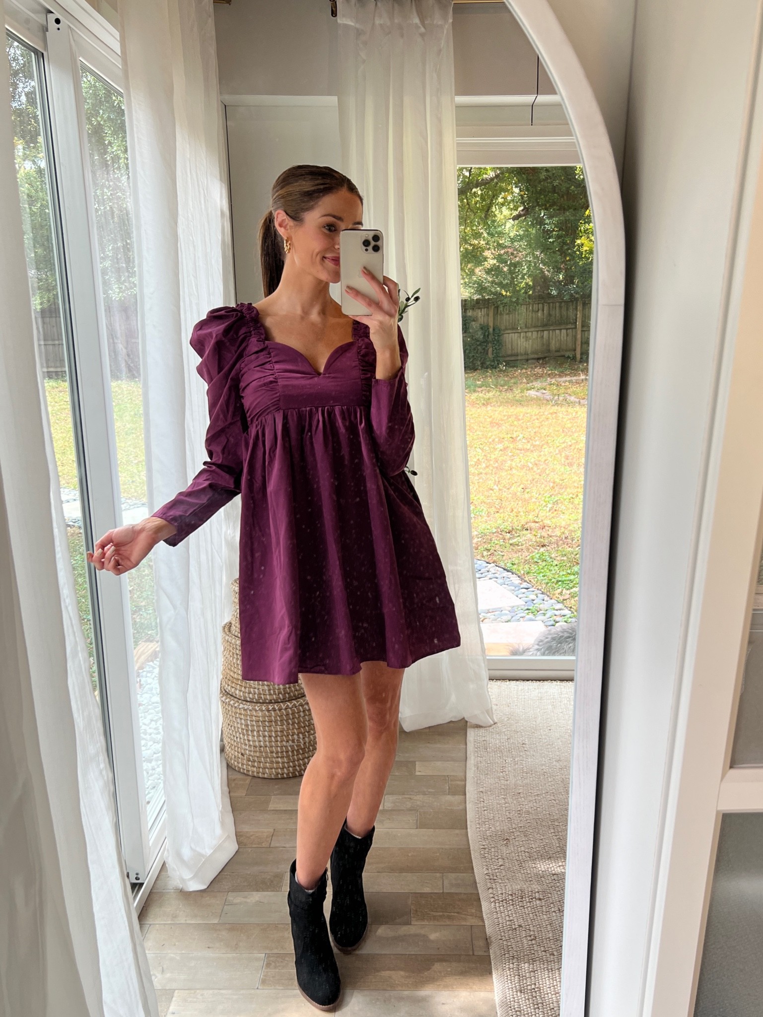 Maroon dress, gameday outfit, burgundy dress, thanksgiving dress 

#LTKstyletip #LTKunder100