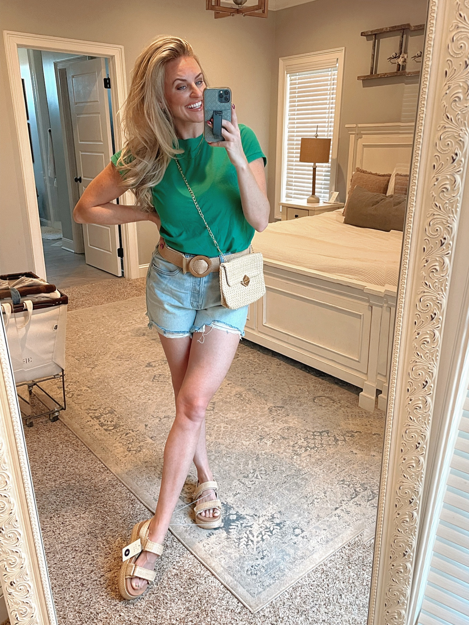 Denim Short and tee shirt, baseball mom outfit, casual everyday spring and summer wear

#LTKSaleAlert #LTKFindsUnder50 #LTKStyleTip