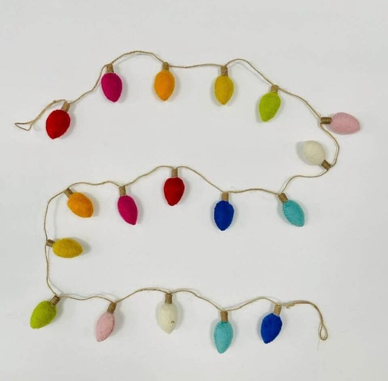 Vintage Christmas Tree Light Garland  Christmas Mantel - Etsy | Etsy (US)