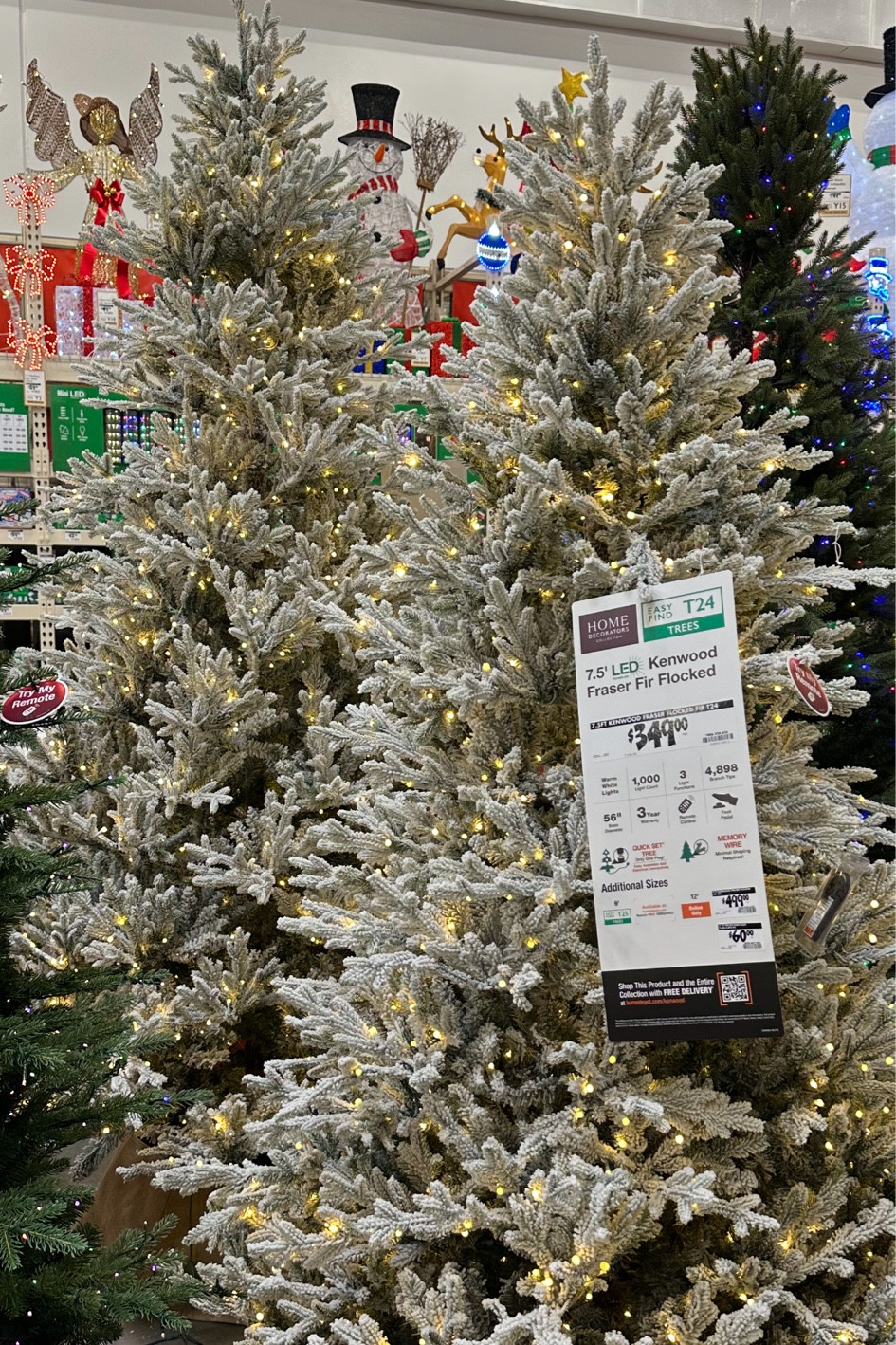 Found the the Grand Duchess in store yesterday but the flocked Kenwood Fraser came home with me! I have been waiting for the restock but fell in love with the flocked and couldn’t get both! 🫣 

And they had the nutcrackers in store that are great to paint gold! There is a Walmart version that is $45 these are $59 but 6” taller. I will add links when it shows right now they don’t show online.