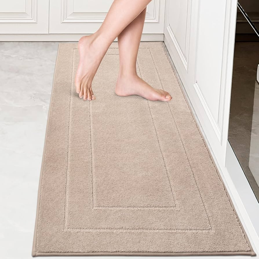 PURRUGS Machine Washable Kitchen Runner Rug 24" x 59", Non-Slip/Skid Hallway Runner Rug, Super Ab... | Amazon (US)