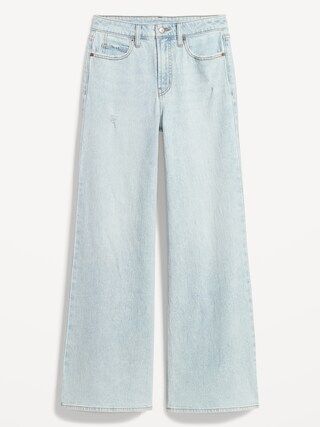 Extra High-Waisted A-Line Wide-Leg Jeans for Women | Old Navy (US)