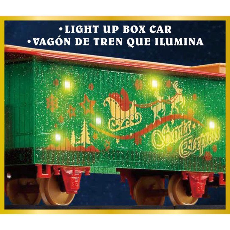 Eztec Santa Express Deluxe Christmas Train in Red / Green colour 47pieces | Walmart (US)