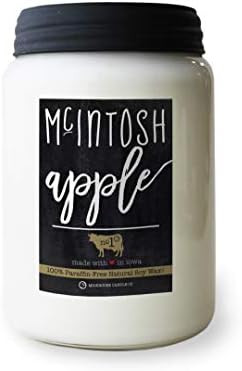 Milkhouse Candle Company, Farmhouse Collection Mason Jar Candle, 26 Ounce Apothecary Jar, McIntos... | Amazon (US)