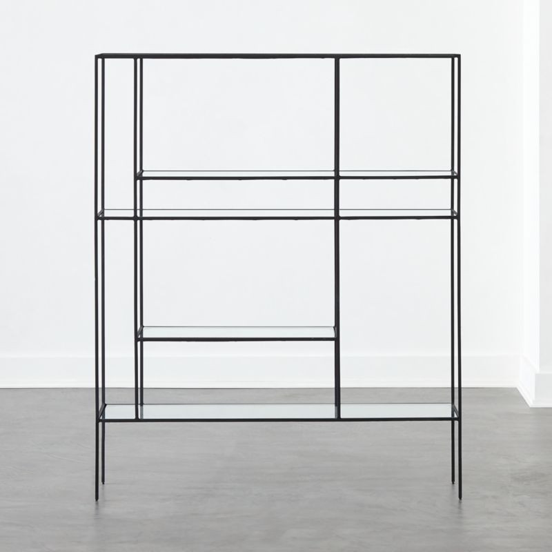Euclidean Modern Black Metal Etagere + Reviews | CB2 | CB2