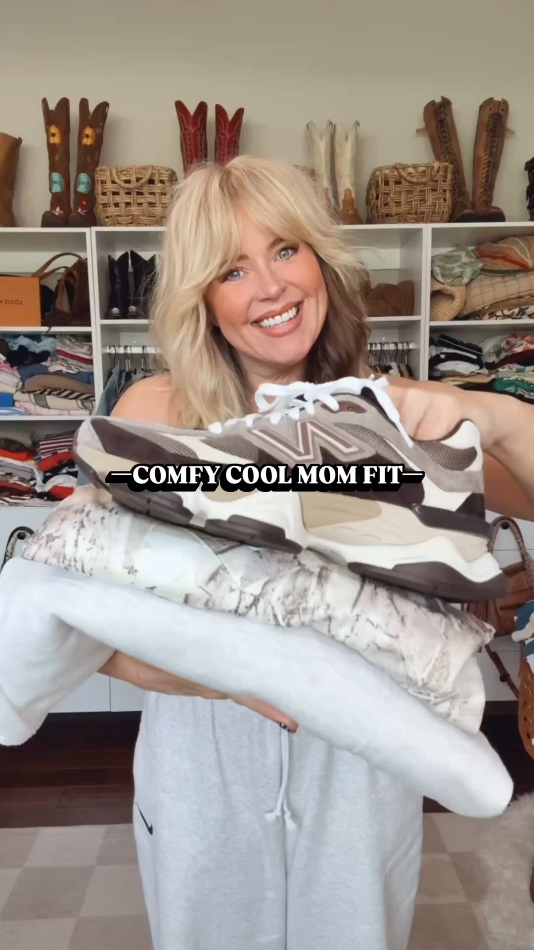 This is definitely a cool mom comfy fit! 
I’m wearing a medium in tank, tee, and pants! 
Sneaks run true to size and I love them!
✨Save @shopbeljoy with code MANDIE

#LTKootd #LTKgrwm #LTKOver40