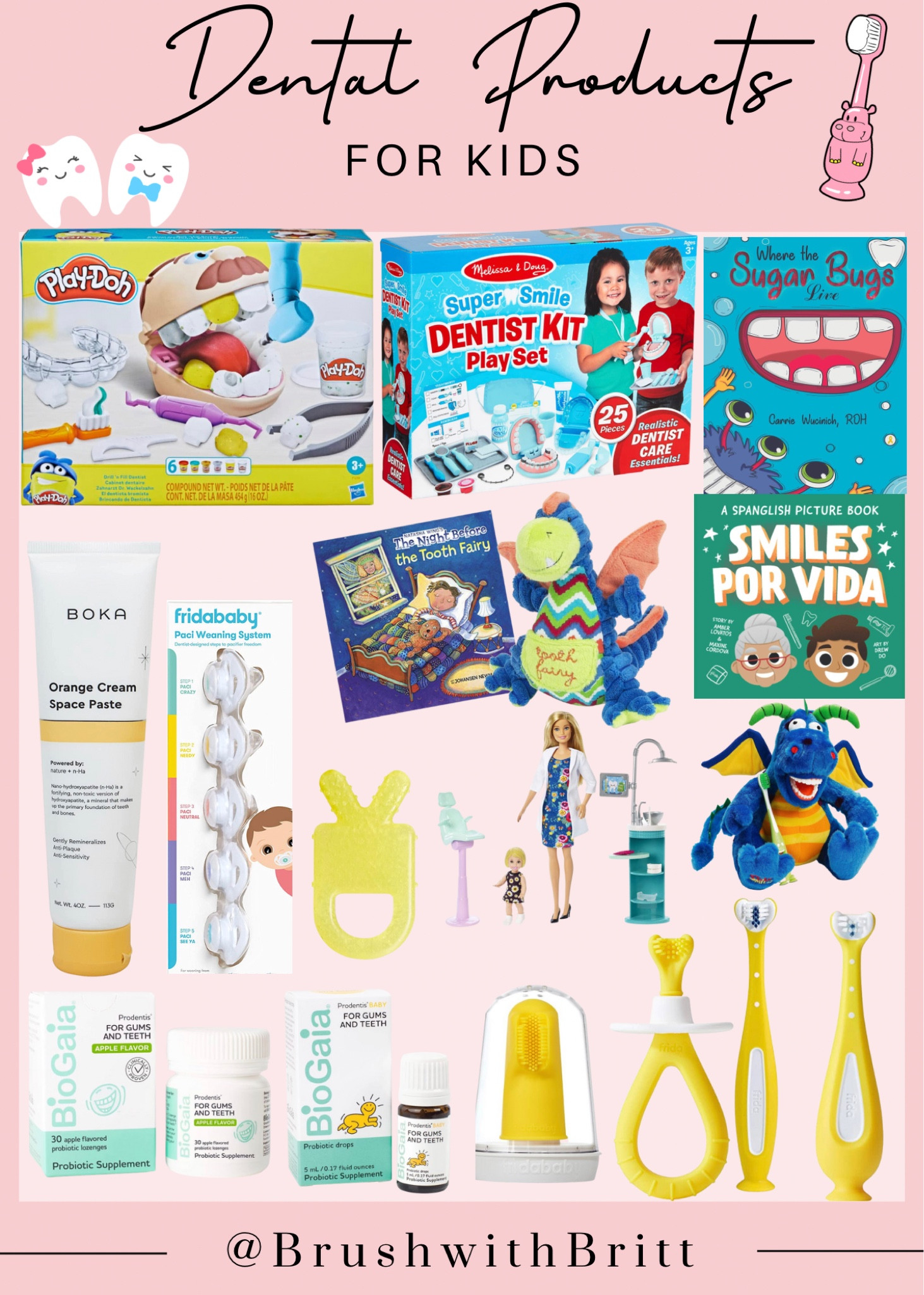 Dental products for kids 👶🏼🦷🪥 | kids, LTK kids, kid products, kids oral hygiene, kids dental products, oral hygiene, dental care, dental care for kids, Amazon finds, kids toys, toys for kids, children dental, baby toothbrush, kids toothbrush, books, dental play kit, toddler toys, baby books, kids books. 

#LTKunder50 #LTKunder100 #LTKkids