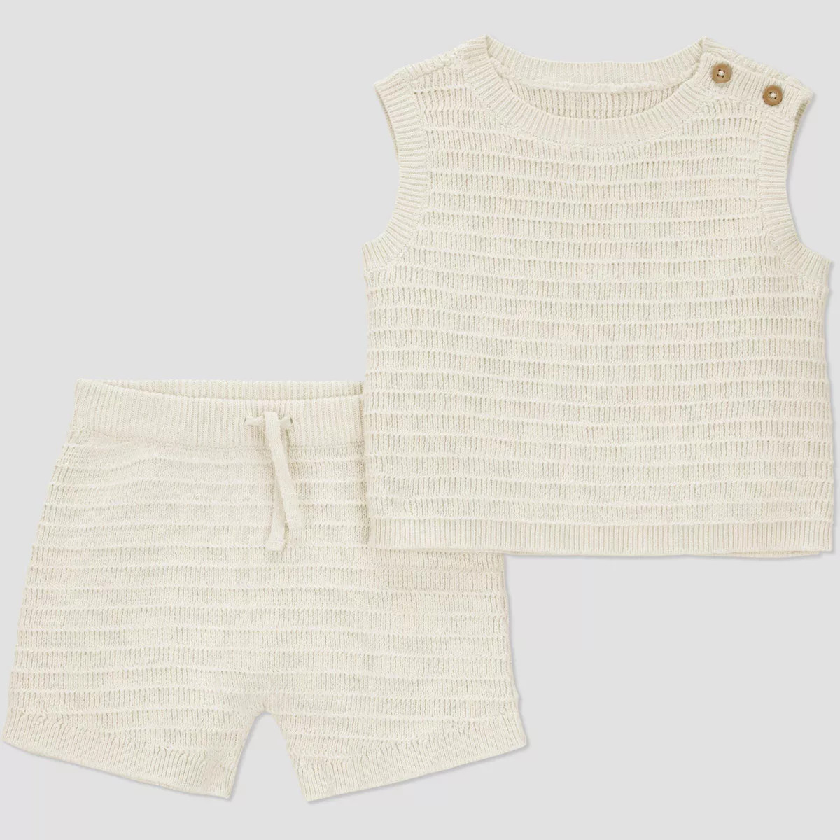 Carter's Just One You®️ Baby Boys' Creme Knit Tank Top & Bottom Set | Target