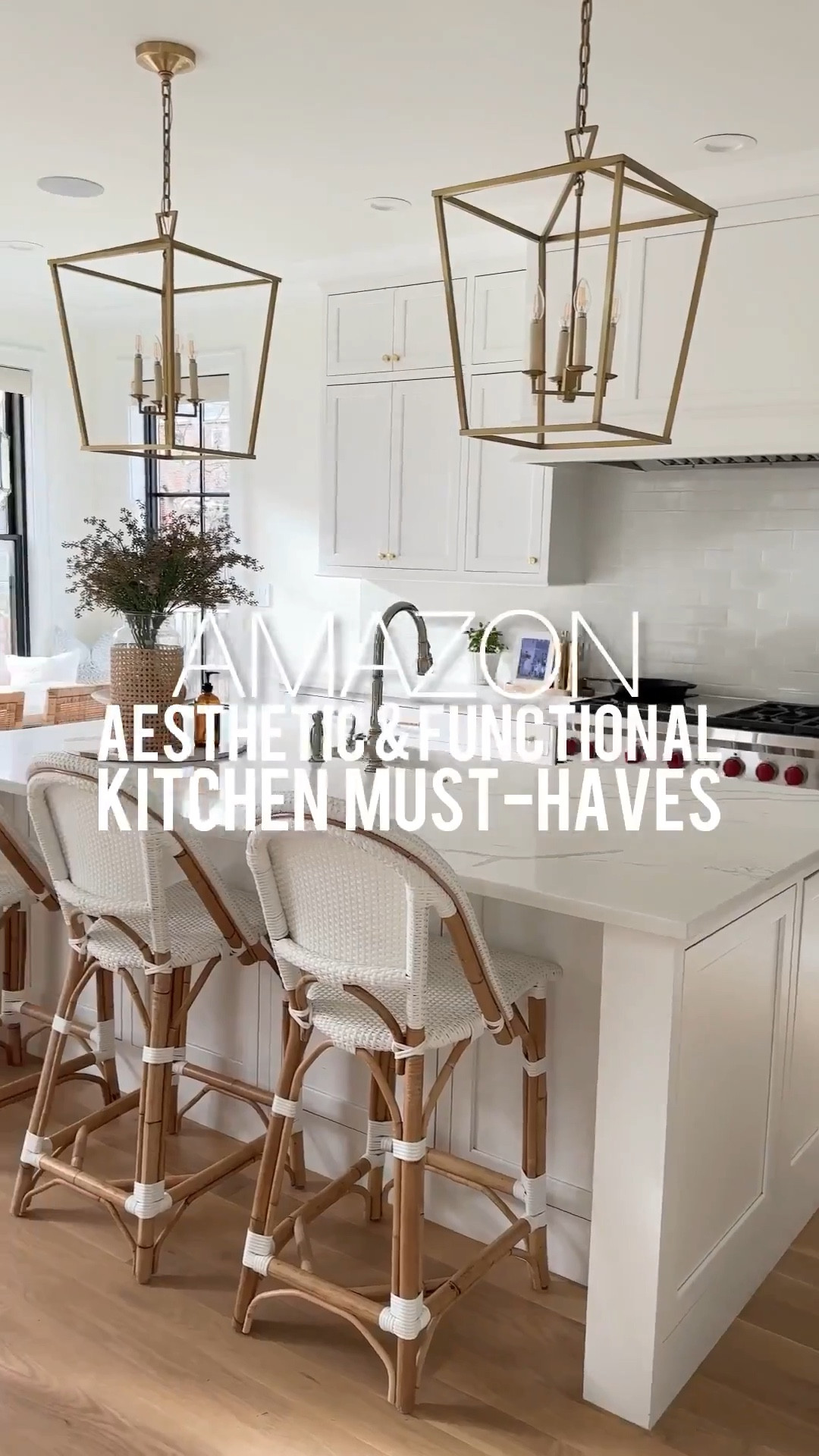 Aesthetic and functional kitchen fines from Amazon! Washable runner. Ribbed glass with bamboo lids. Brass salt and pepper grinders. Pepper mill. Water bottle organizer. Kitchen organization. Nugget icemaker. Amazon finds. Amazon Home finds

#LTKHome