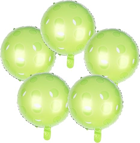 100% Liked-5pcs 18 Inch Pickleball Mylar Balloons, Pickleball Theme Birthday Party, Pickle Tennis... | Amazon (US)