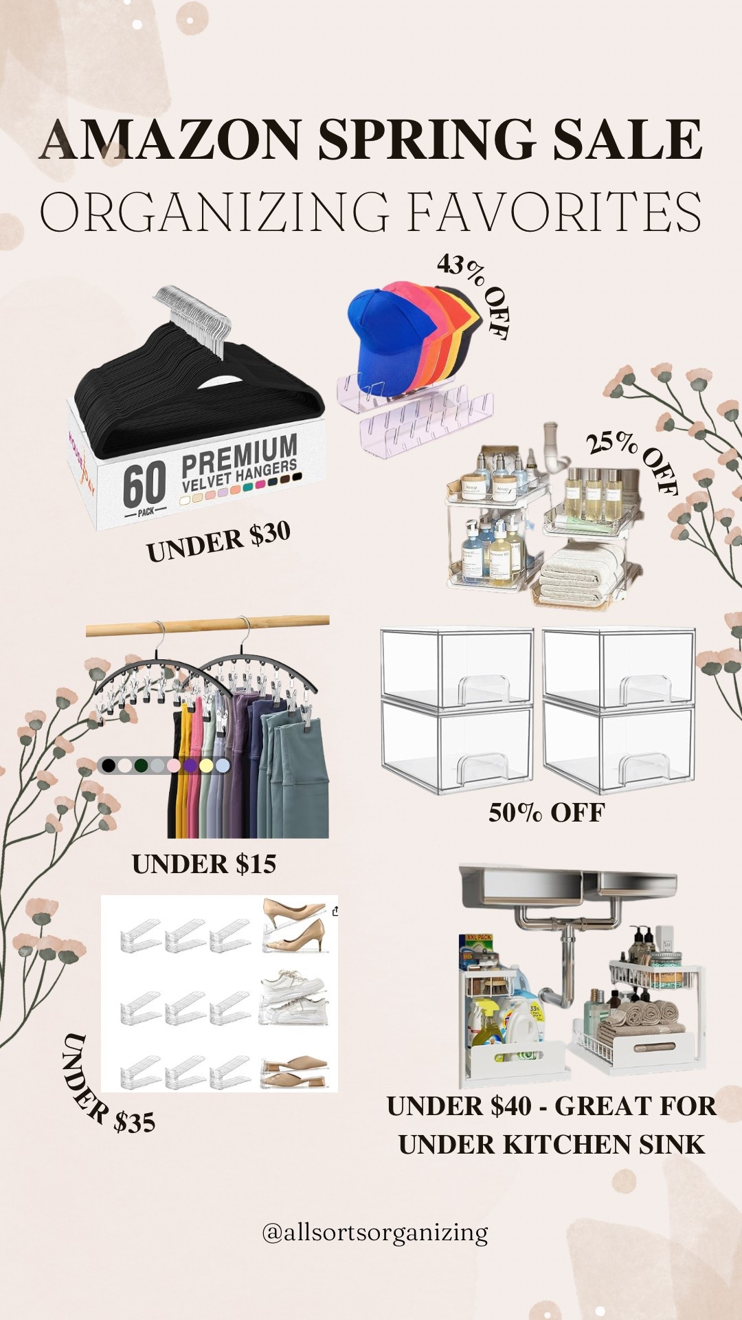 Amazon Spring Sale // Organizing favorites 

#LTKFindsUnder50 #LTKSaleAlert #LTKHome