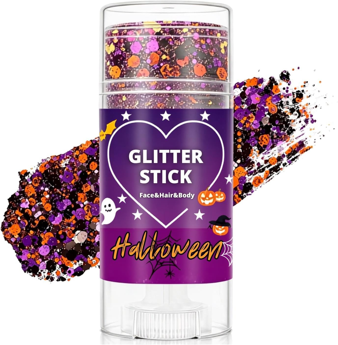 Halloween Glitter Stick for Face,Body and Hair Glitter Stick | Amazon (US)