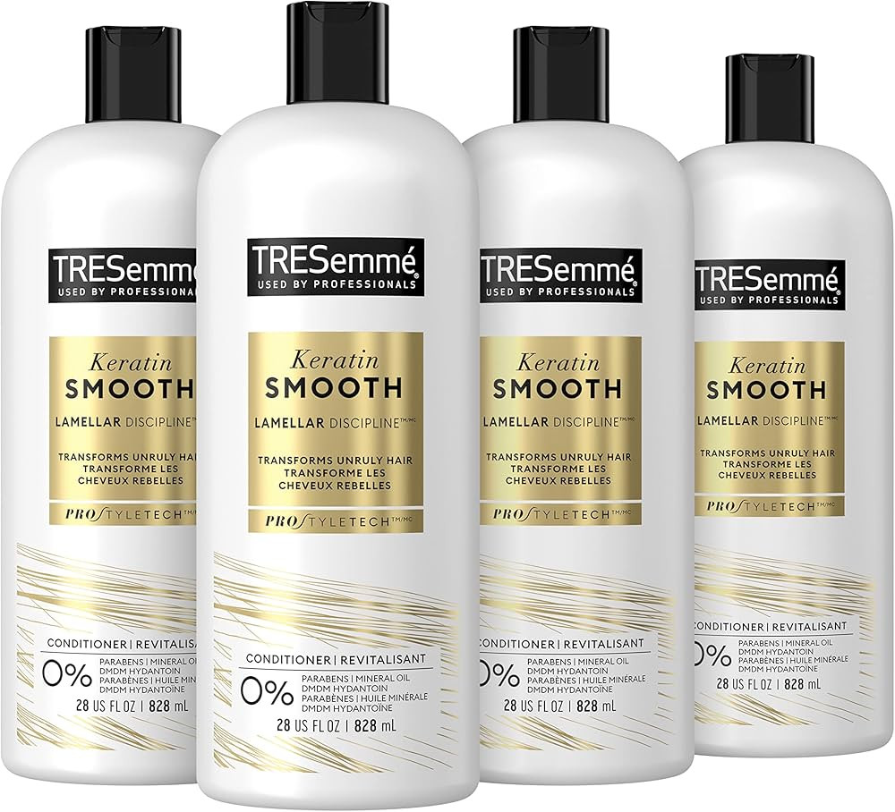 TRESemmé Conditioner 4 Count for Frizzy Hair Formulated with Lamellar-Discipline 28 oz | Amazon (US)