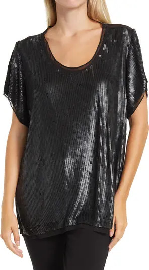 AS by DF Geneva Luxe Sequin Mesh Back Tunic Top | Nordstromrack | Nordstrom Rack