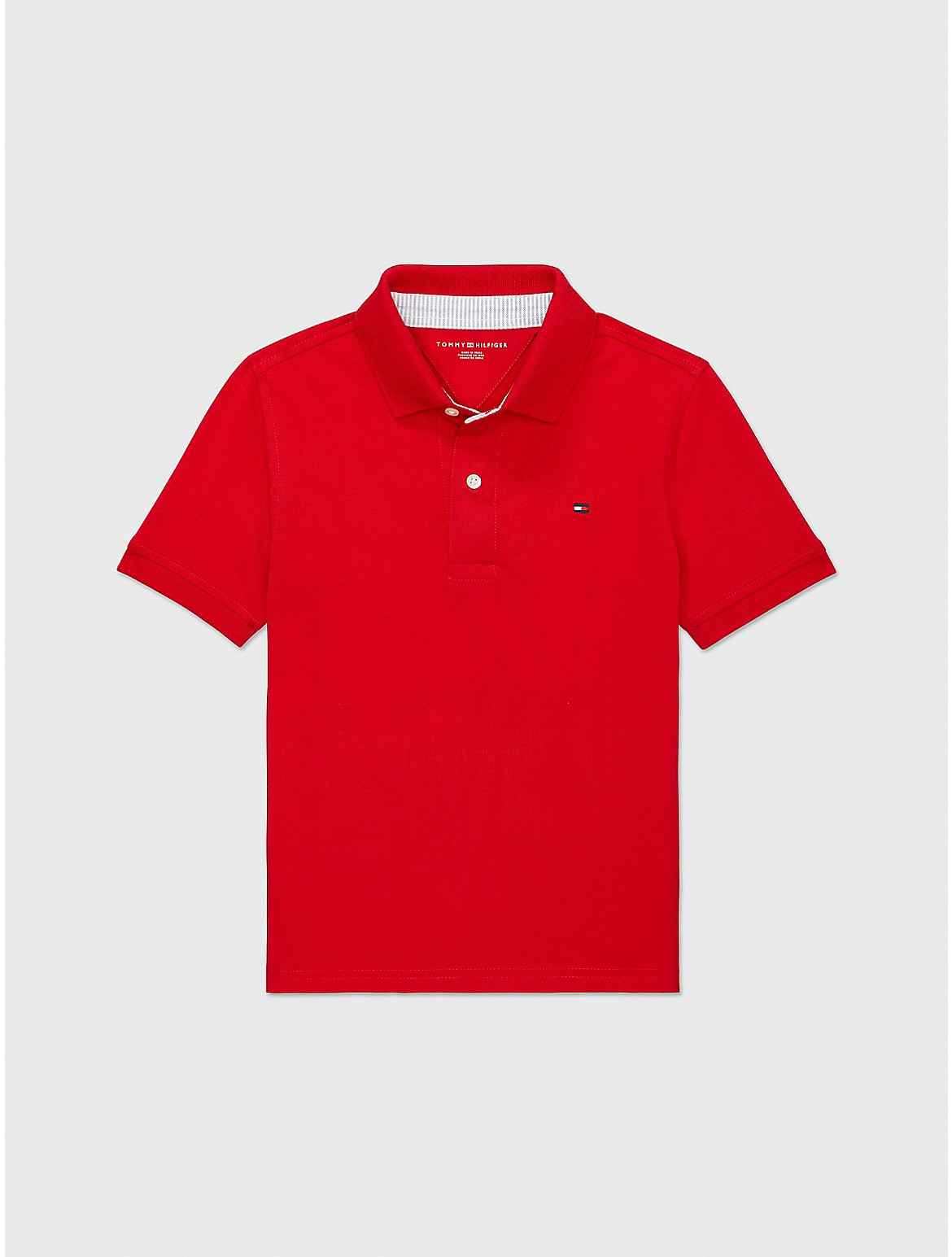 Tommy Hilfiger Boys' Kids' Solid Stretch Polo - Red - XS | Tommy Hilfiger (US)
