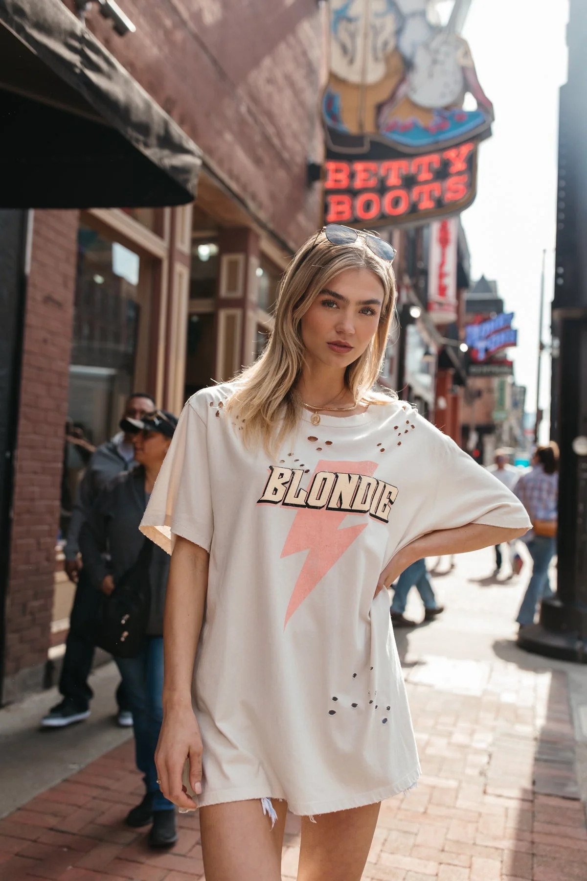 Blondie Distressed Graphic Tee | The Post