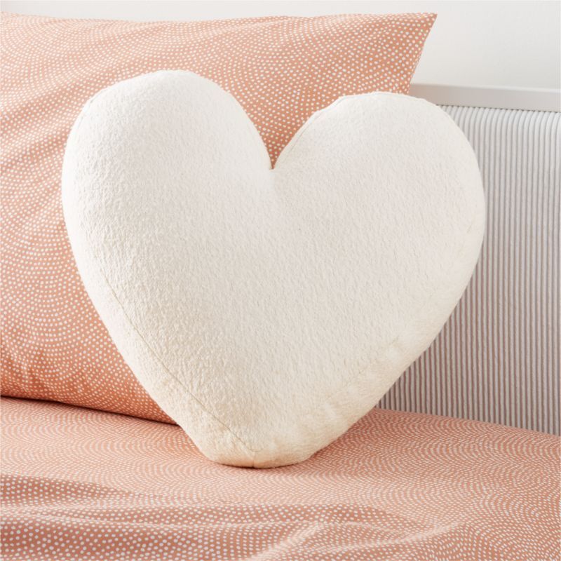 XO Heart-Shaped Kids Throw Pillow by Leanne Ford + Reviews | Crate & Kids | Crate & Barrel