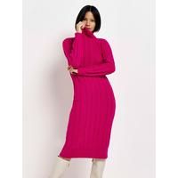 River Island Cable Knit Maxi Dress - Pink | Very (UK)