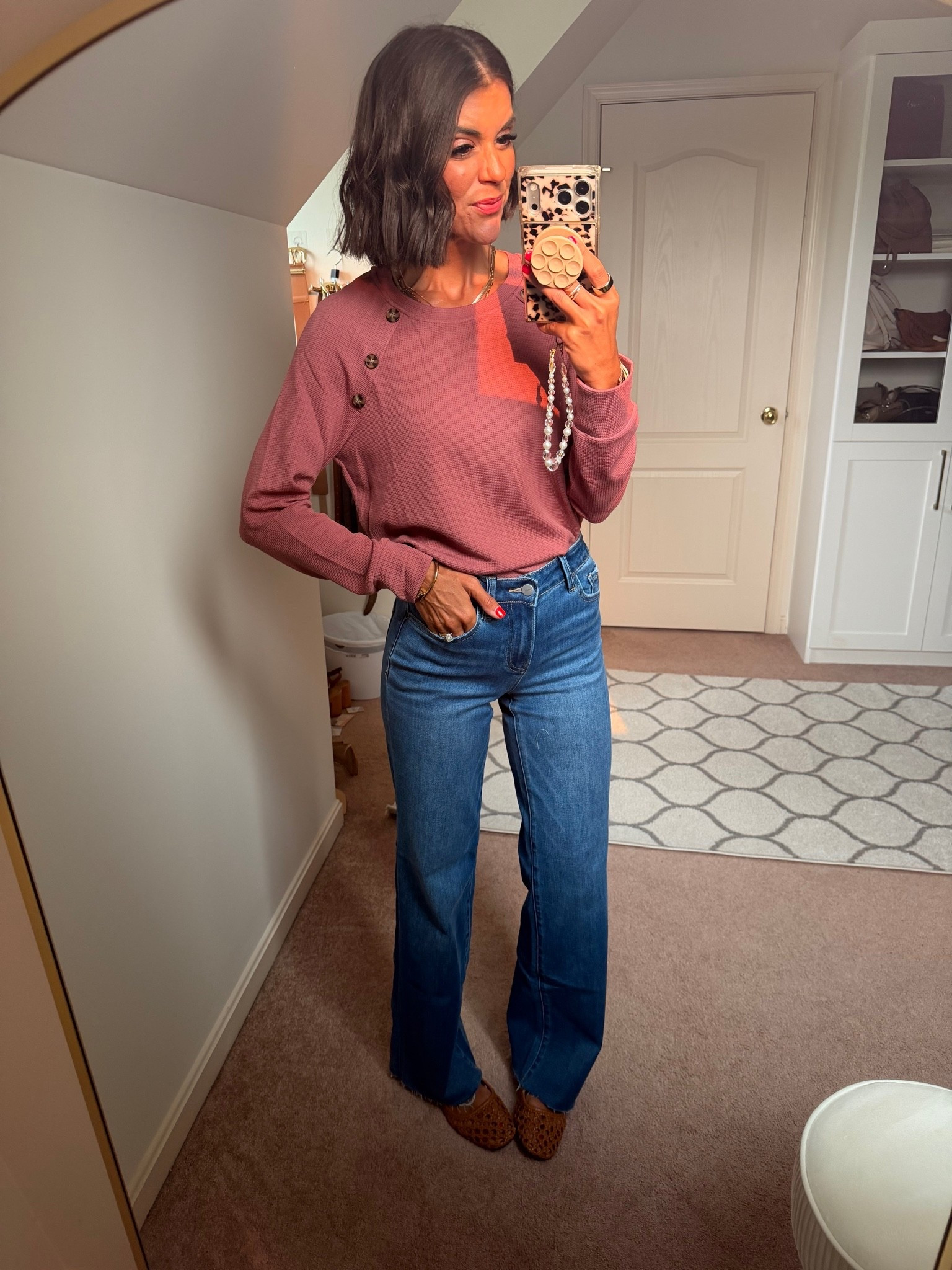 Size small in top size 24 in jeans (32 inch inseam)

#LTKdayinmylife #LTKgrwm #LTKmomlife