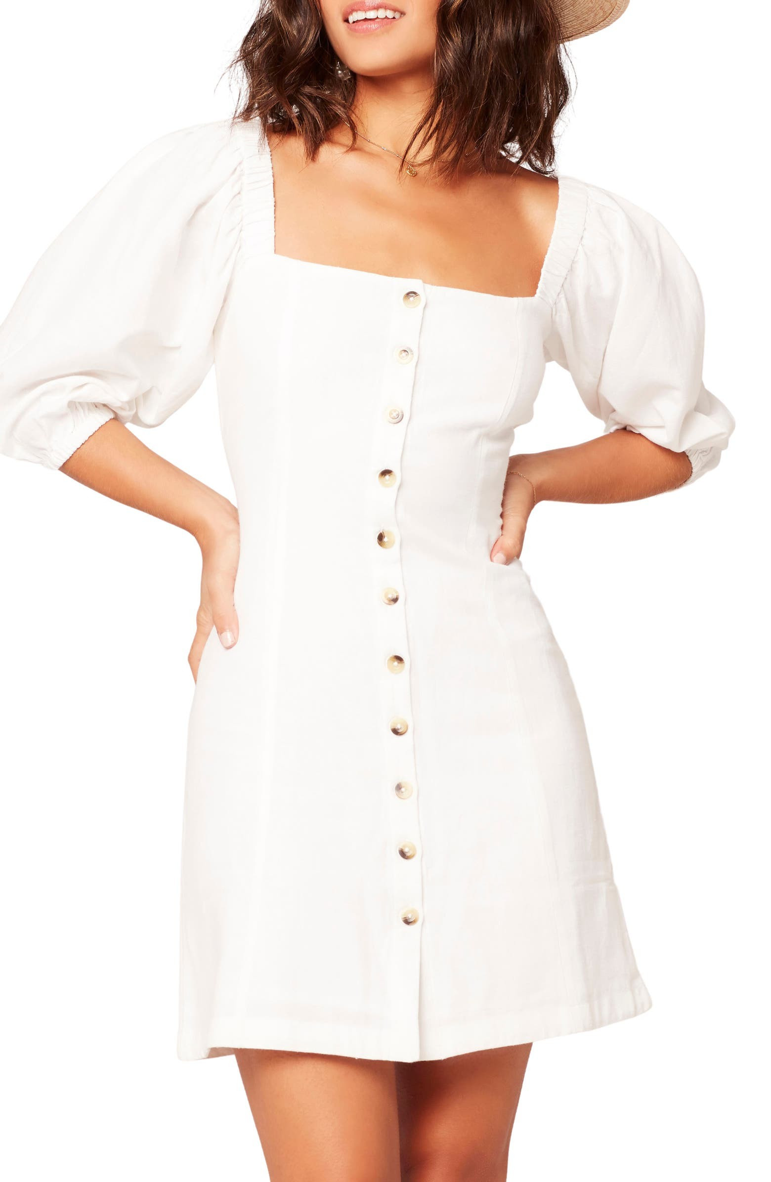 Marina Button Front Dress | Nordstrom Rack