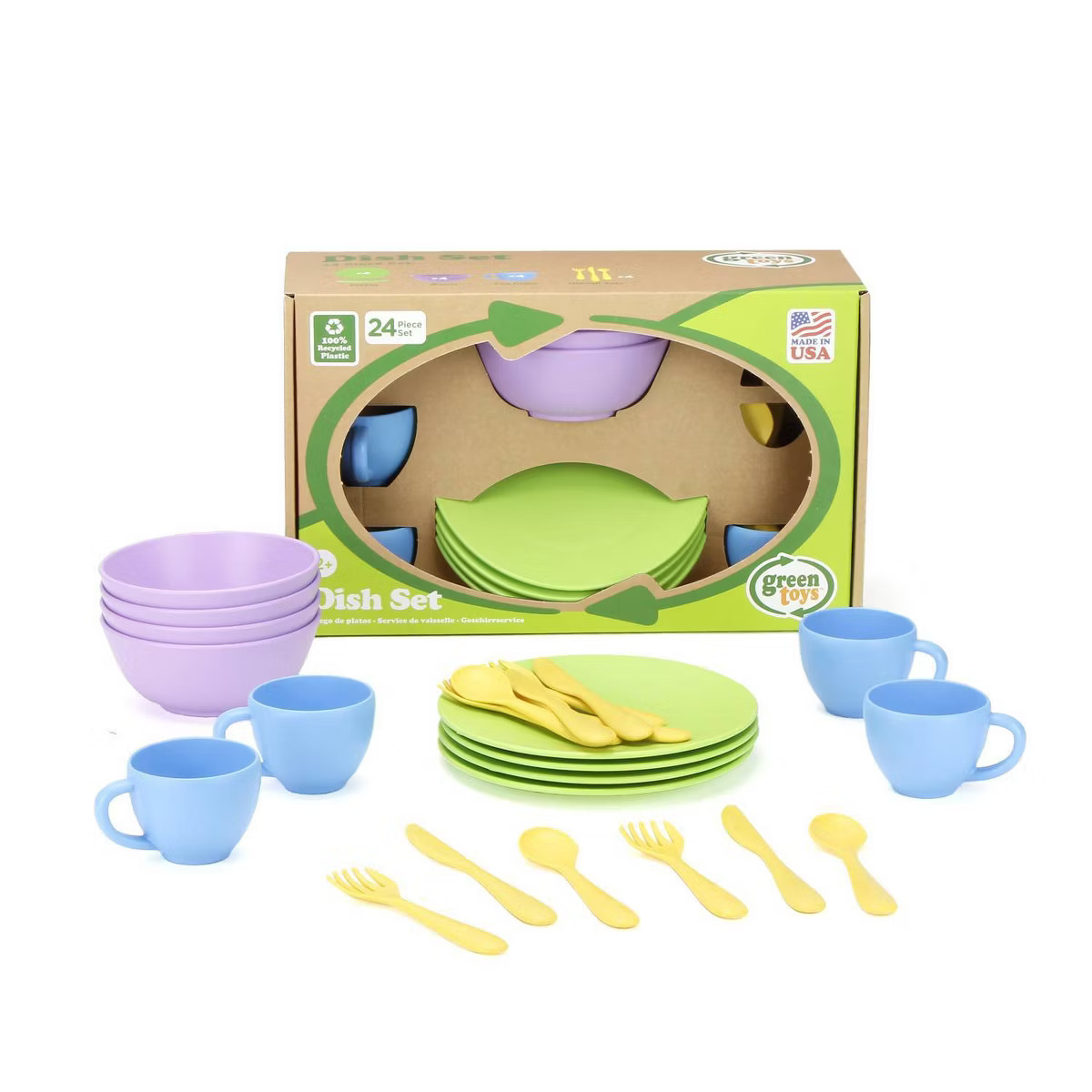 Green Toys Kitchen Role Play Dish Set | Target