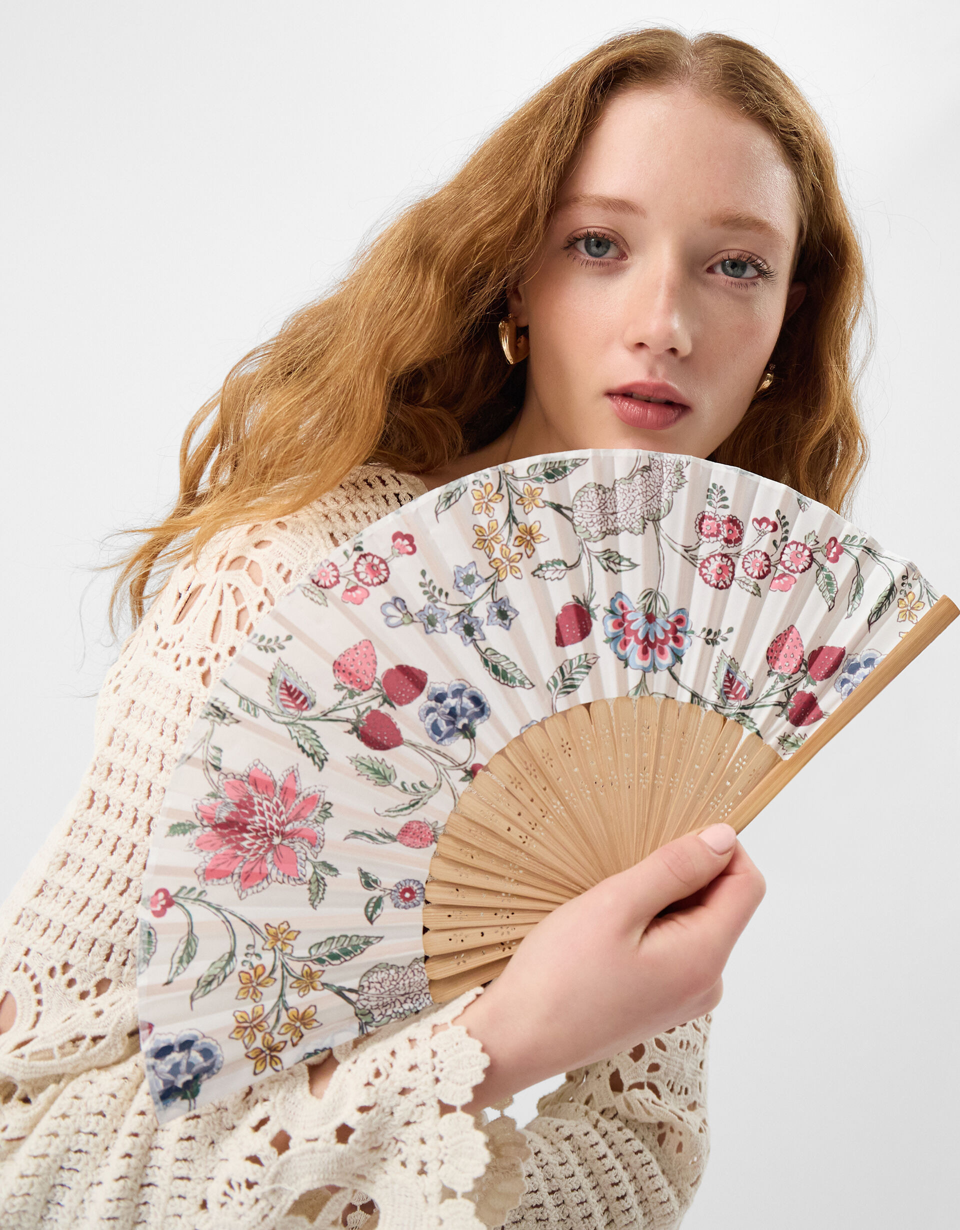 Floral Print Foldable Fan | Accessorize (Global)