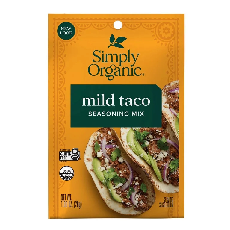 Simply Organic Mild Taco Seasoning, 1 oz Packet | Walmart (US)