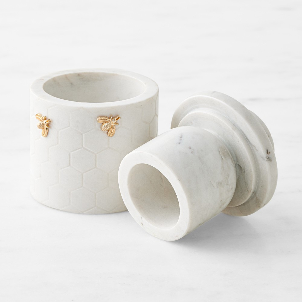 Honeycomb Marble Butter Keeper | Williams-Sonoma