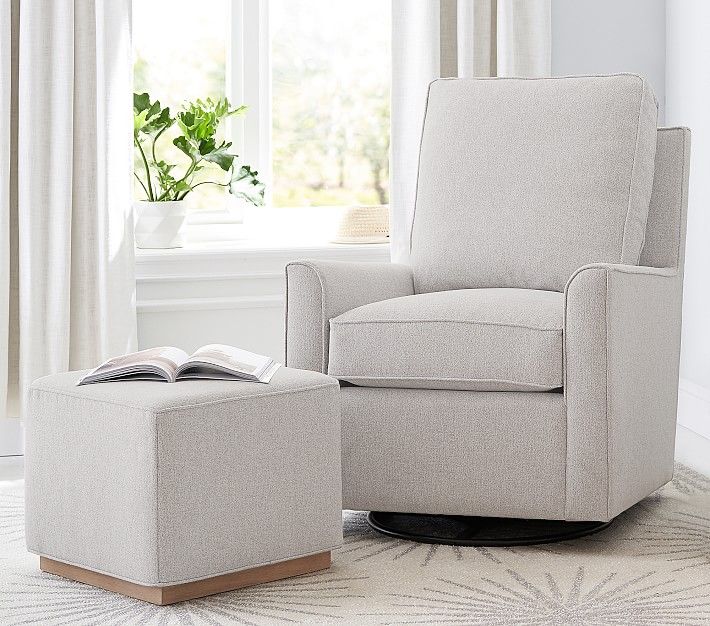 Bedford Swivel Glider & Ottoman | Pottery Barn Kids