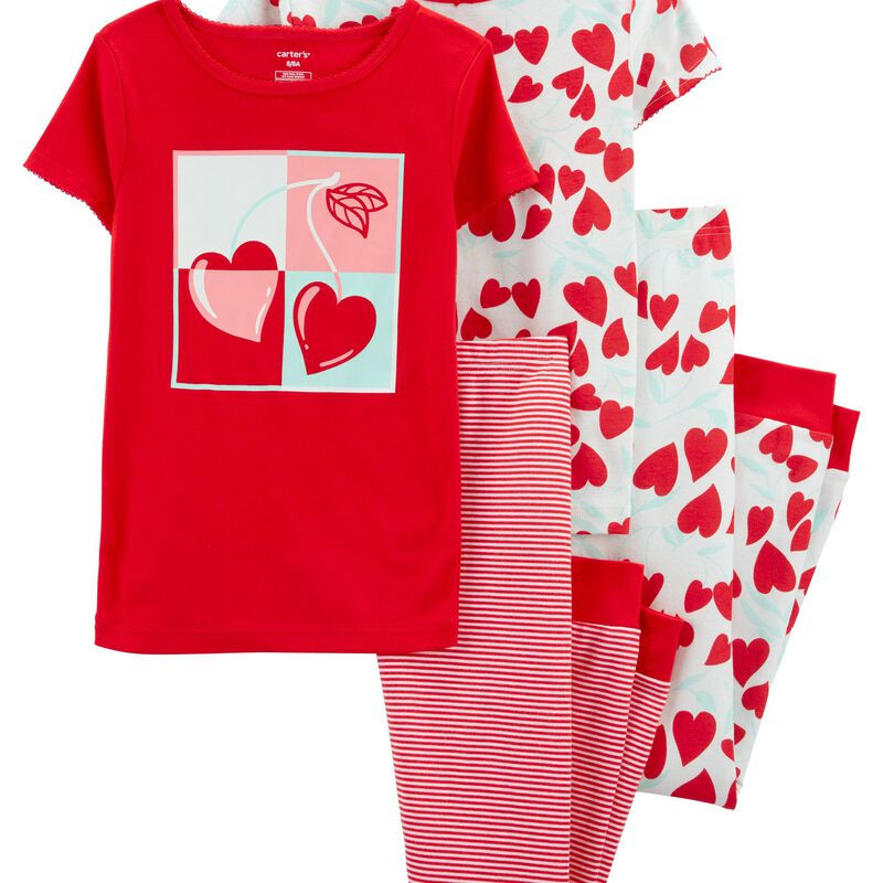 Kid 4-Piece Cherry 100% Snug Fit Cotton PJs | Carter's